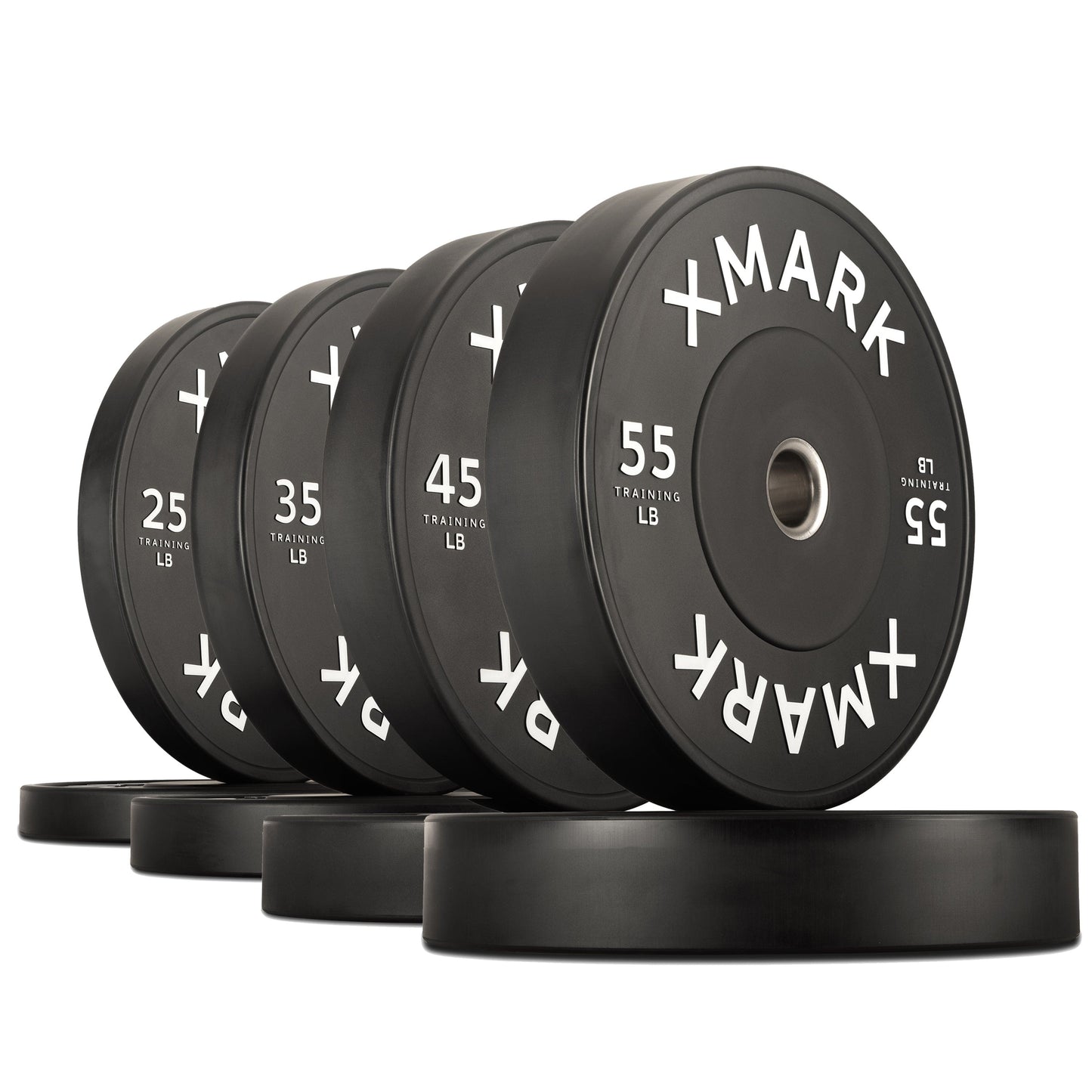 XMARK 320 lb Set Commercial Black Bumper Plates (LB)