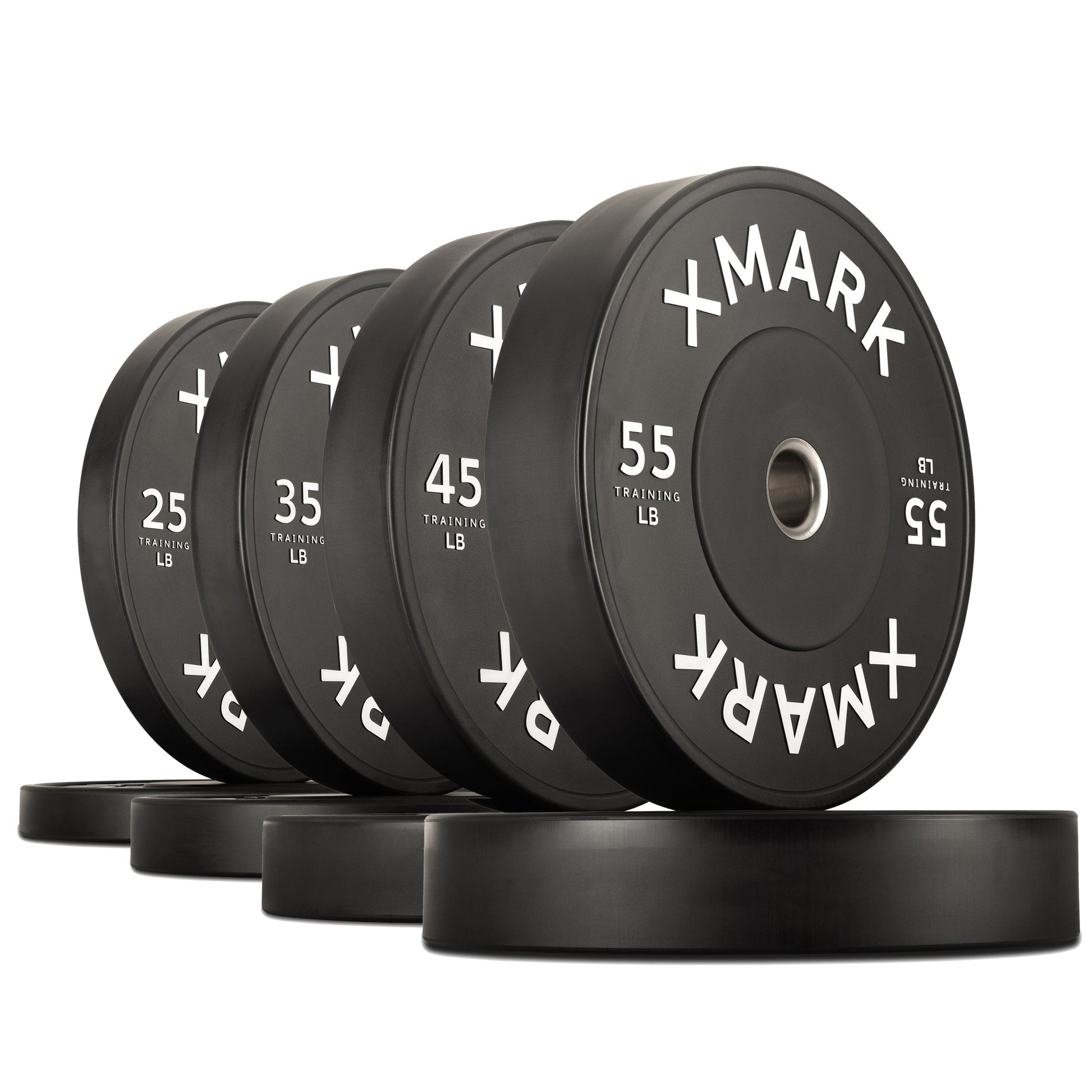 XMARK 320 lb Set Commercial Black Bumper Plates (LB)