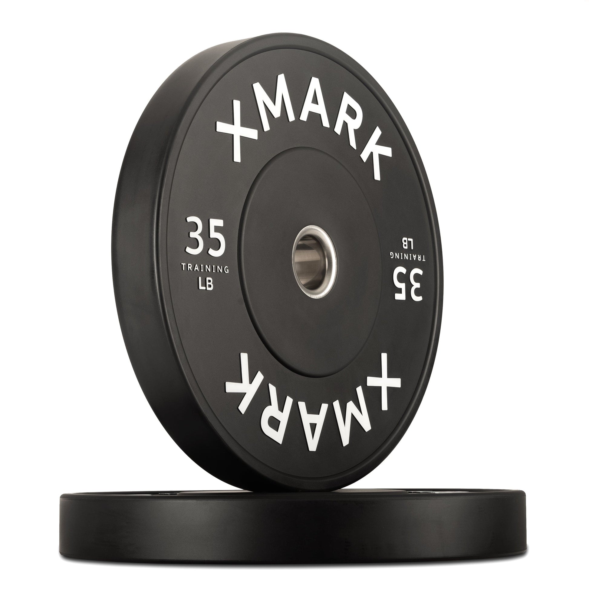XMARK 35 lb Pair Commercial Black Bumper Plates (LB)