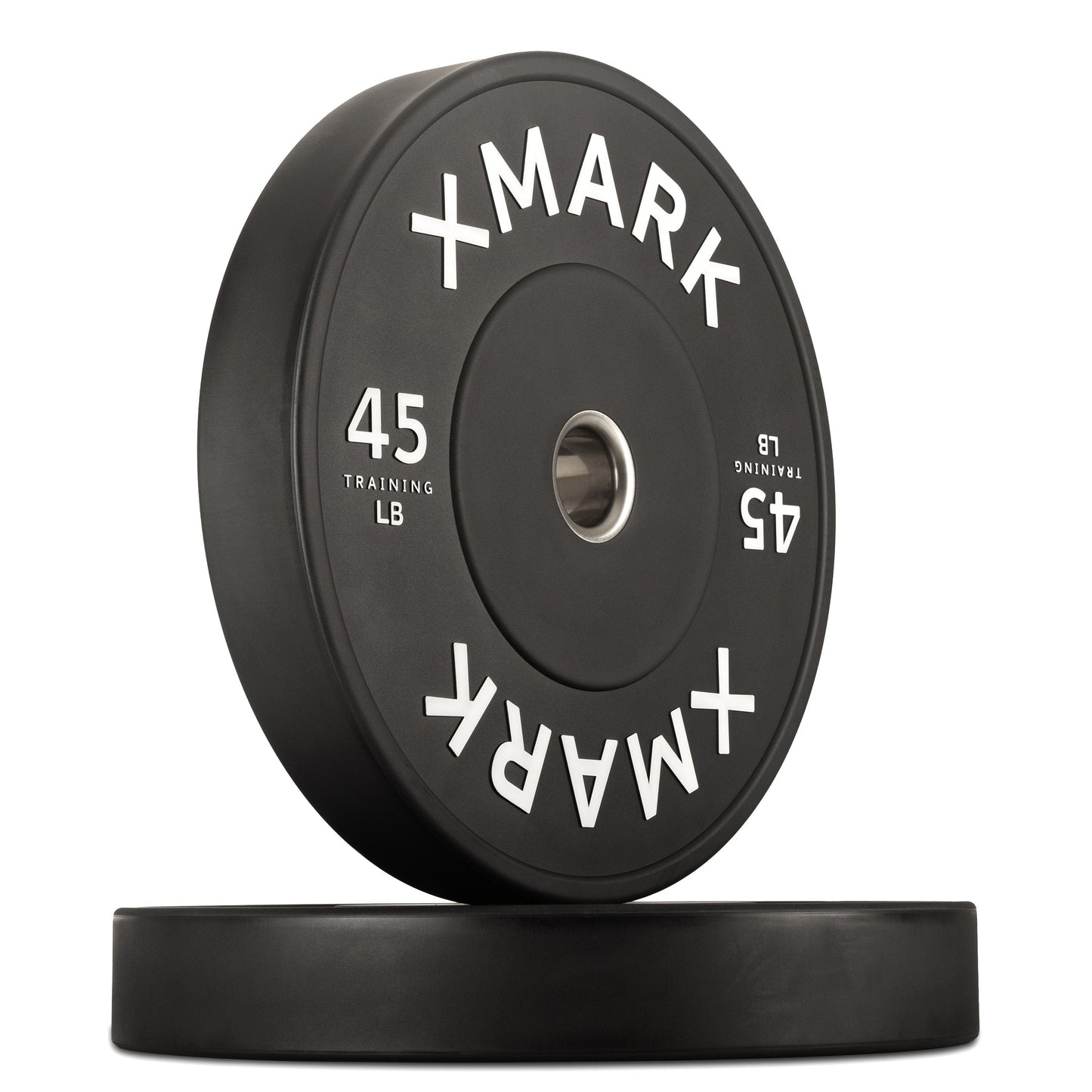 XMARK 45 lb Pair Commercial Black Bumper Plates (LB)