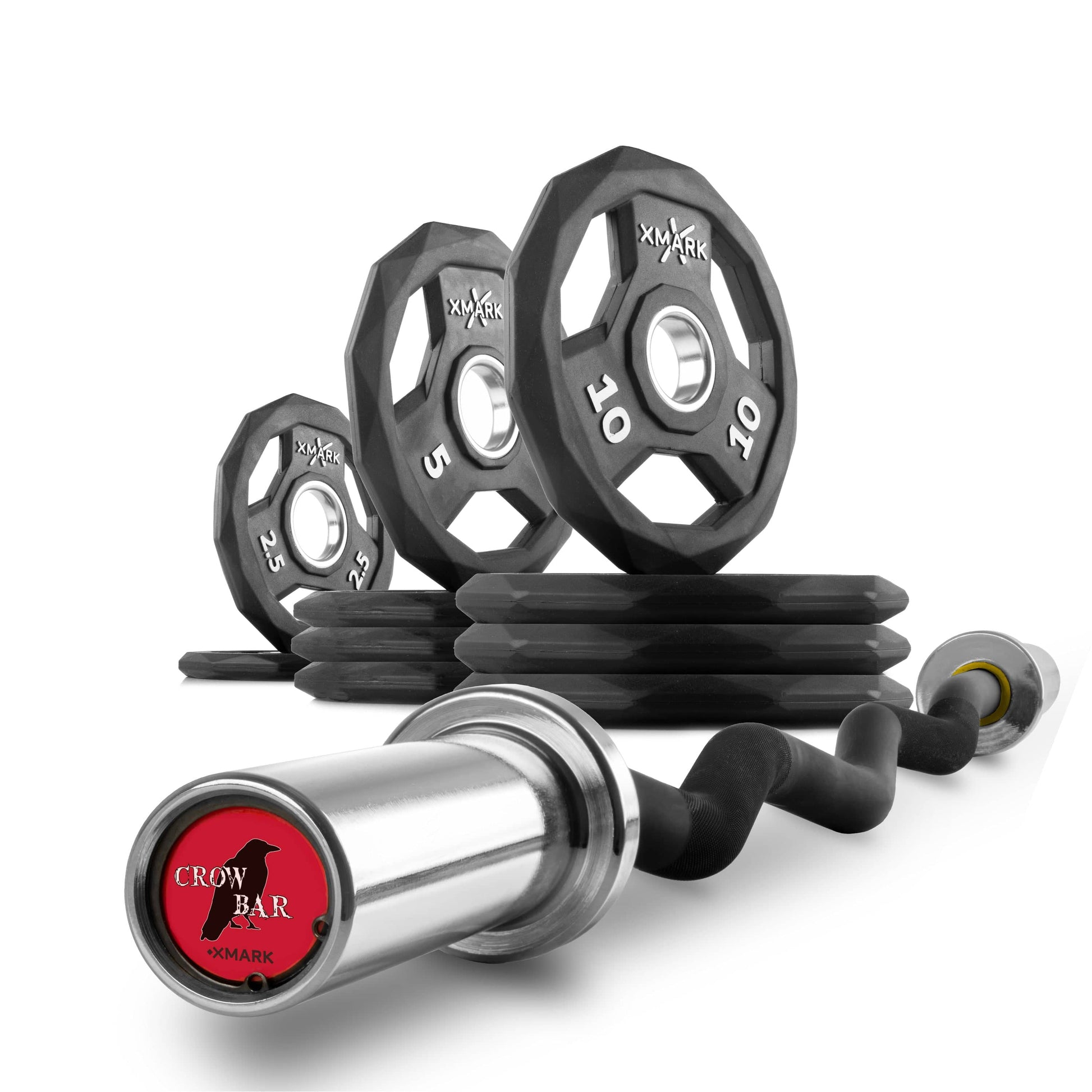 XMARK Weight Sets & Bundles CROWBAR / 65lb Set Black Diamond® Olympic Weight Plates and Curl Barbell Sets