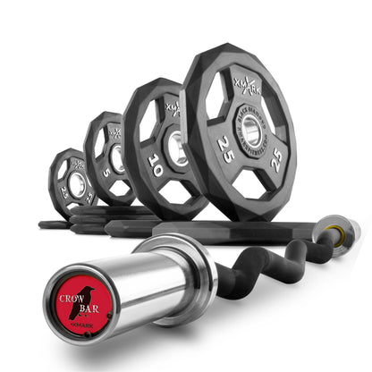 XMARK Weight Sets & Bundles CROWBAR / 95lb Set Black Diamond® Olympic Weight Plates and Curl Barbell Sets