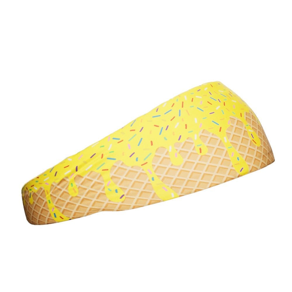 Yellow Ice Cream Headband - Grit Grind Strength