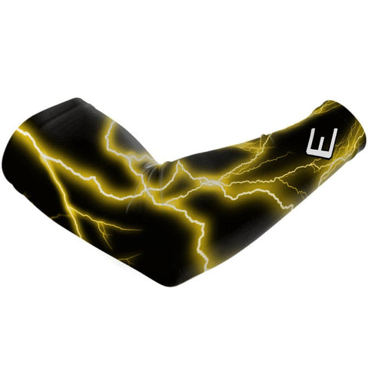 Yellow Lightning Arm Sleeve - Grit Grind Strength