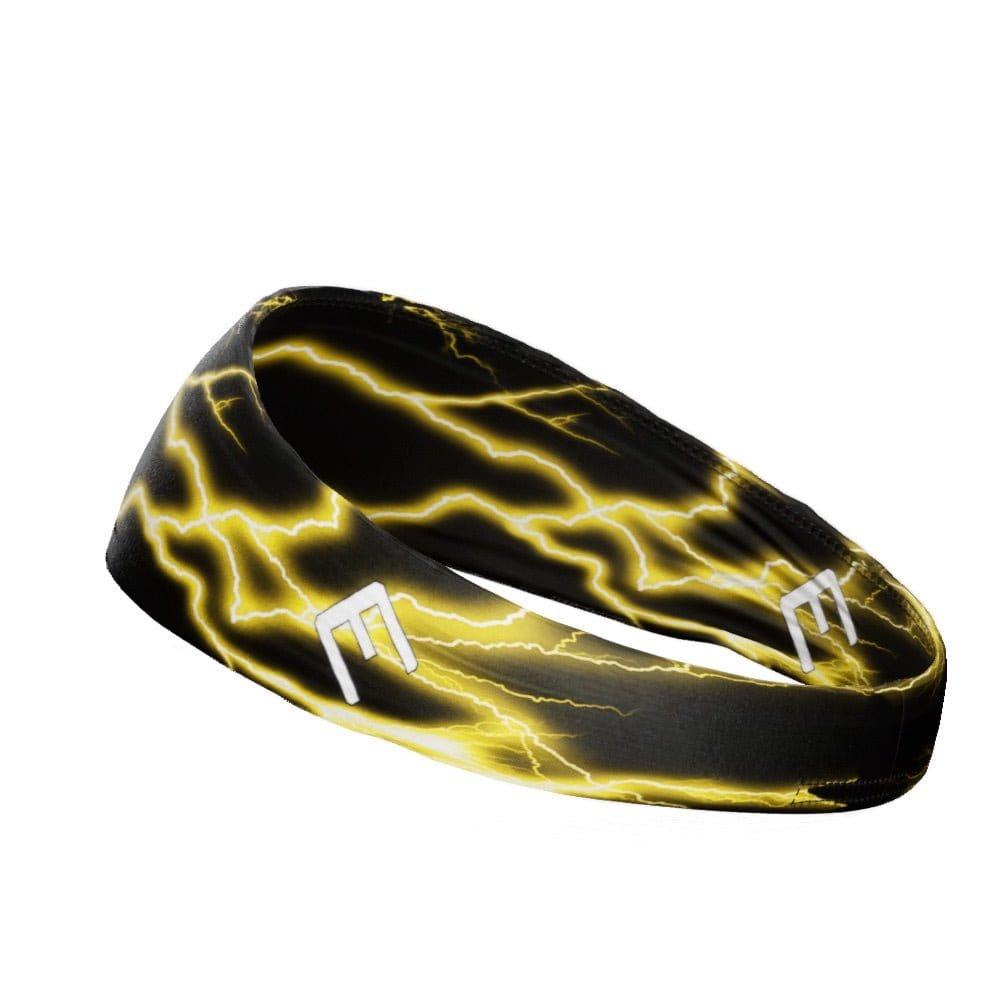 Yellow Lightning Headband - Grit Grind Strength
